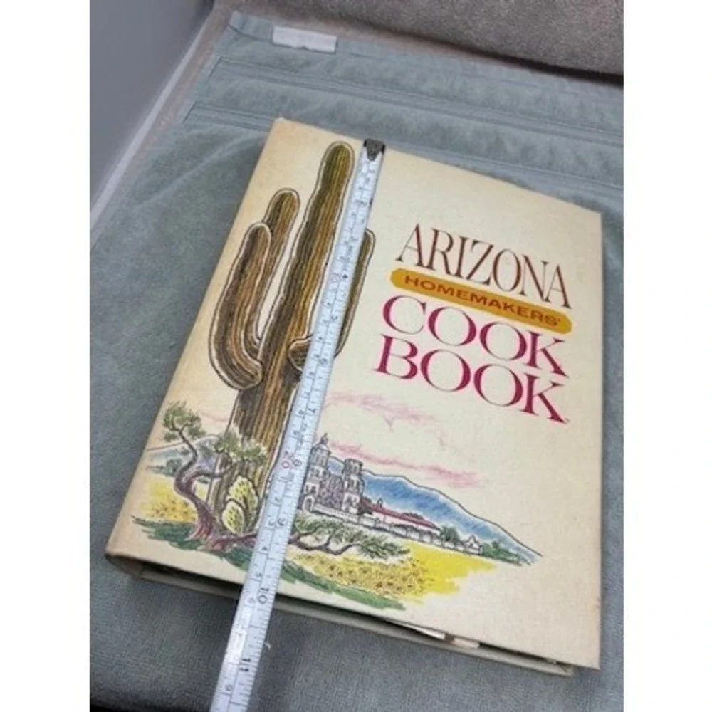Vintage‎ Arizona Homemakers Cookbook Ring Bound Illustrated Tabbed Dividers